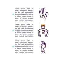 Acupressure concept icon with text vector