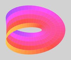 gradiente de banda de mobius vector