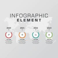 diseño de vector de elemento de infografía empresarial