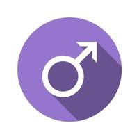 Male sign in flat design style vector