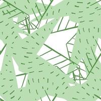 Vector seamless pattern, texture background. Hand drawn, green, white colors.