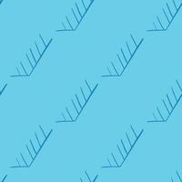 Vector seamless pattern, texture background. Hand drawn, blue colors.