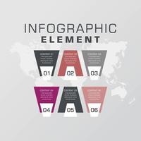 diseño de vector de elemento de infografía empresarial