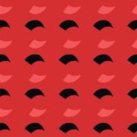 Vector seamless texture background pattern. Hand drawn, red, black colors.