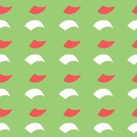 Vector seamless texture background pattern. Hand drawn, green, red, white colors.