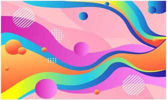 Colorful flow background. Abstract colorful shapes background vector