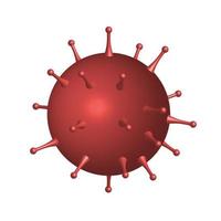 Isometric virus Covid-19 vector