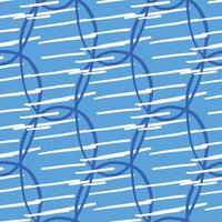 Vector seamless texture background pattern. Hand drawn, blue, white colors.