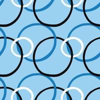 Vector seamless texture background pattern. Hand drawn, blue, black, white colors.