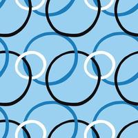 Vector seamless texture background pattern. Hand drawn, blue, black, white colors.