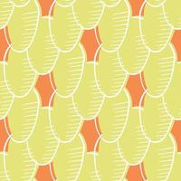 Vector seamless texture background pattern. Hand drawn, yellow, orange, white colors.