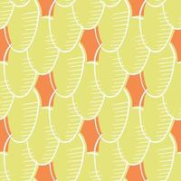 Vector seamless texture background pattern. Hand drawn, yellow, orange, white colors.