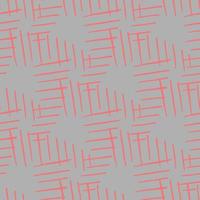 Vector seamless texture background pattern. Hand drawn, grey, red colors.