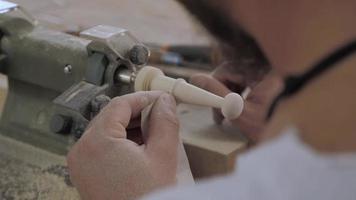 Man Grinds with Sandpaper video