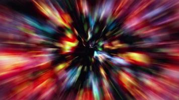 tunnel vortex d'énergie rougeoyante multicolore
