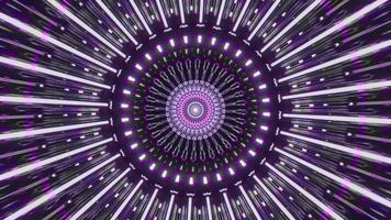 túnel giratório de ficção científica 3d ilustração vj loop video