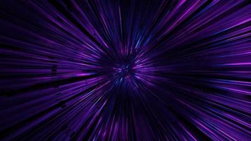 rotierende kühle Teilchen tunneln 3d Illustration vj Schleife video