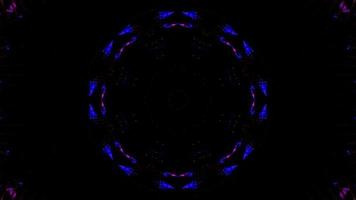 linee luminose blu scuro stella 3d illustrazione ciclo vj video