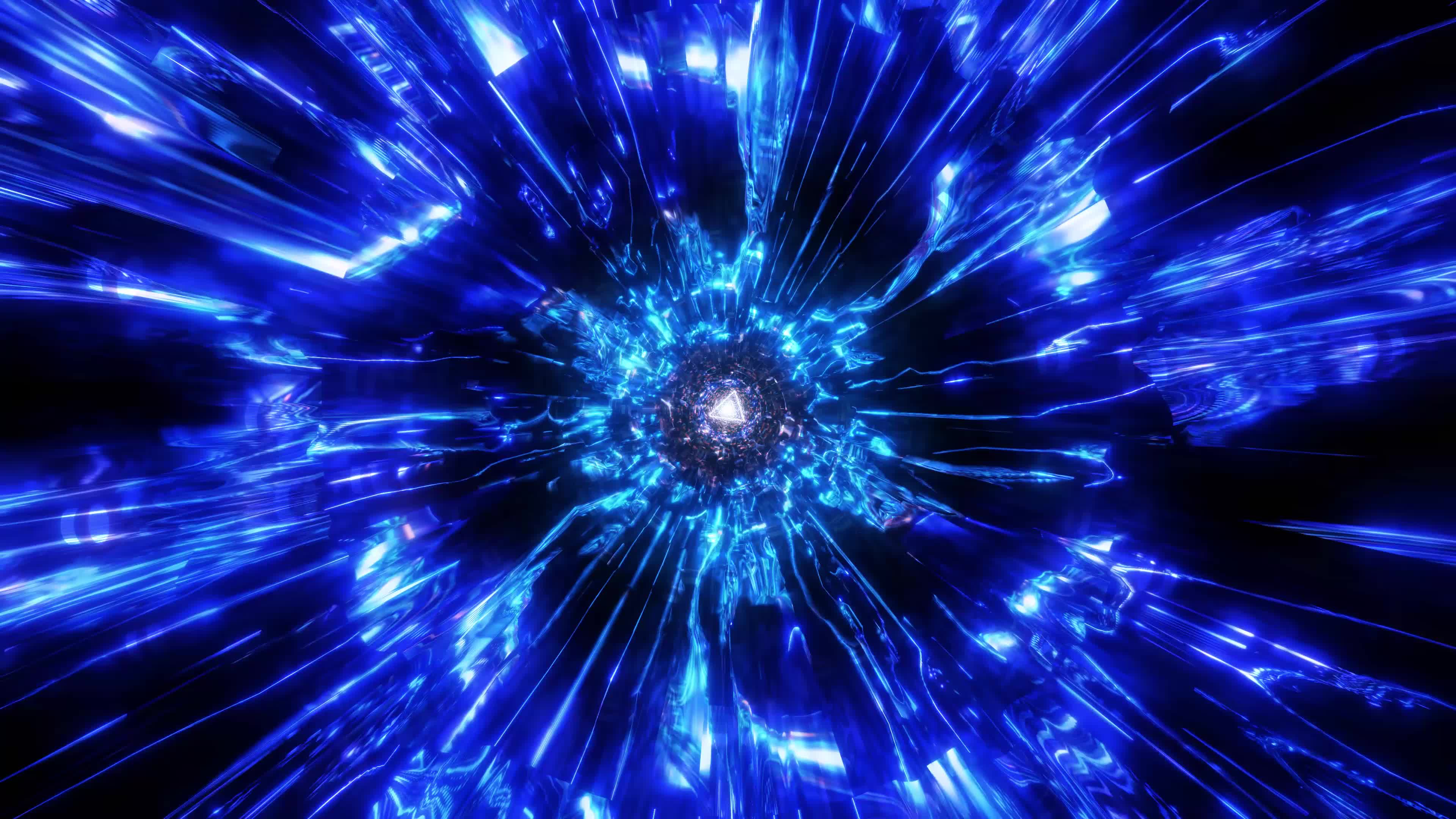 4K Blue Moving Background  Shiny Deep Fractal Waves AAvfx Live Wallpaper   YouTube