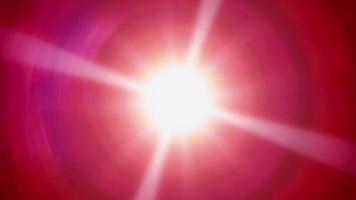bunte grafische Sonneneruption Lichtstrahlwirbel rotierend video