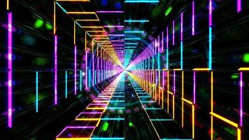 Abstract cool colorful 3d illustration vj loop video