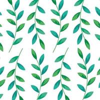 background of branches with leafs decoration vector