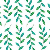 background of branches with leafs decoration vector