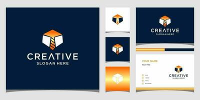 work tie logo templates and business card design vector