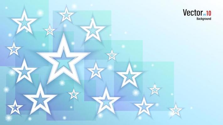 3d White Paper or Plastic Stars on Background