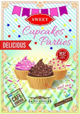 Poster for cupcake parties