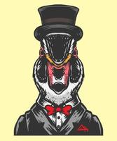 Duck magic illustration vector