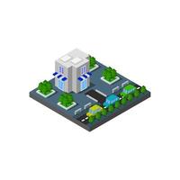 Isometric Shop Illustrated On White Background vector