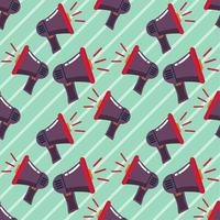 megaphone seamless pattern illustration vector