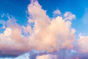 Colorful clouds and blue sky photo