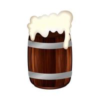 Isolated beer barrel vector design