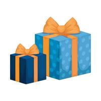 gift boxes present isolated icon vector