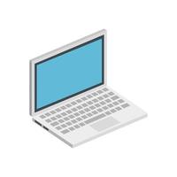 laptop computer device isolated icon vector