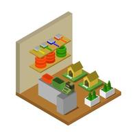 Isometric Pet Shop vector