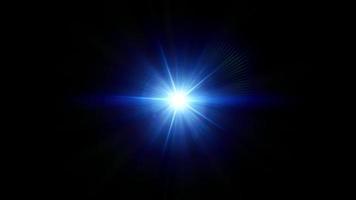luz azul abstrata em fundo preto video