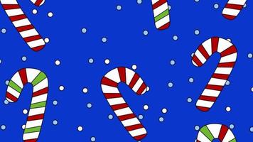 Cartoon Candy Canes Background video