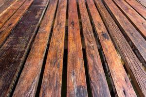 Wood slats floor for background photo