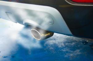 Car exhaust smoke photo