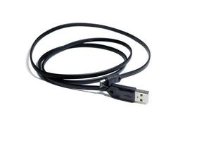 Black USB cable photo