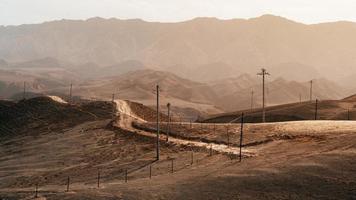 Road to mountains photo