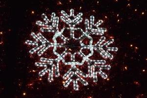 Close-up of a Christmas light photo