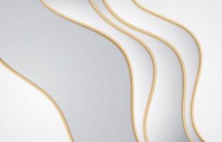 White Luxury Background with Gold Line