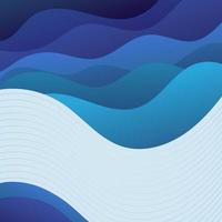 Geometric Blue Wave Background vector