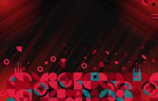 Dynamic Futuristic Red Geometric Abstract Art vector