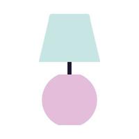 lámpara de salón moderna en colores cálidos vector