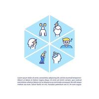 Chronic fatigue syndrome concept icon with text vector